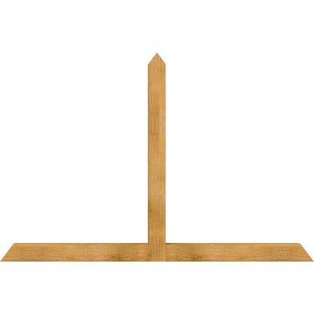 Ekena Millwork Portland Rough Sawn Timber Gable Bracket, Western Red Cedar, 72"W x 48"H x 4"D x 4"F, 16/12 Pitch GBW072X48X0404POR00RWR